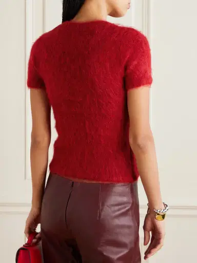 St. Agni Baby Tee Brushed Alpaca-blend Sweater - xx small | Thumbnail 3