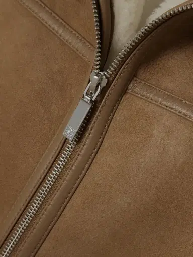 TOTEME Leather-trimmed Shearling Jacket | Thumbnail 5 TOTEME Leather-trimmed Shearling Jacket | Thumbnail 5