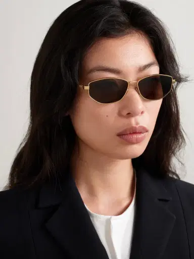 DIOR Eyewear Diorcannage B1u Oval-frame Gold-tone Sunglasses | Thumbnail 2 DIOR Eyewear Diorcannage B1u Oval-frame Gold-tone Sunglasses | Thumbnail 2