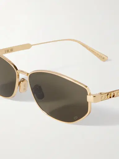DIOR Eyewear Diorcannage B1u Oval-frame Gold-tone Sunglasses | Thumbnail 4 DIOR Eyewear Diorcannage B1u Oval-frame Gold-tone Sunglasses | Thumbnail 4