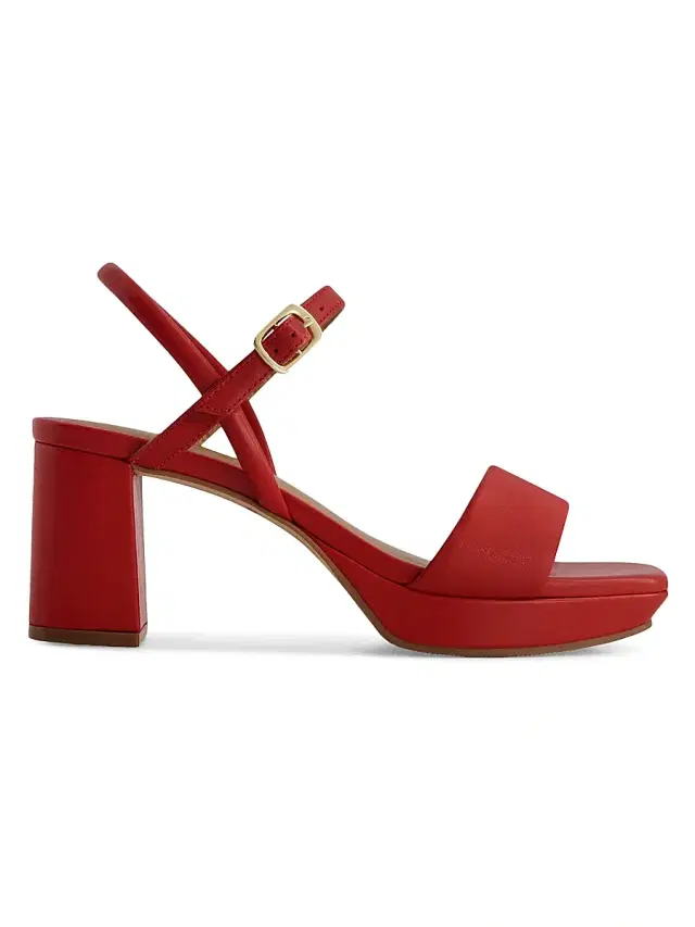 Bernardo Women's Canto Platform Heeled Sandals - Red