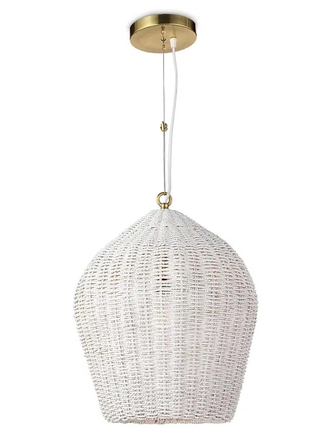 Coastal Living Georgian Pendant - White