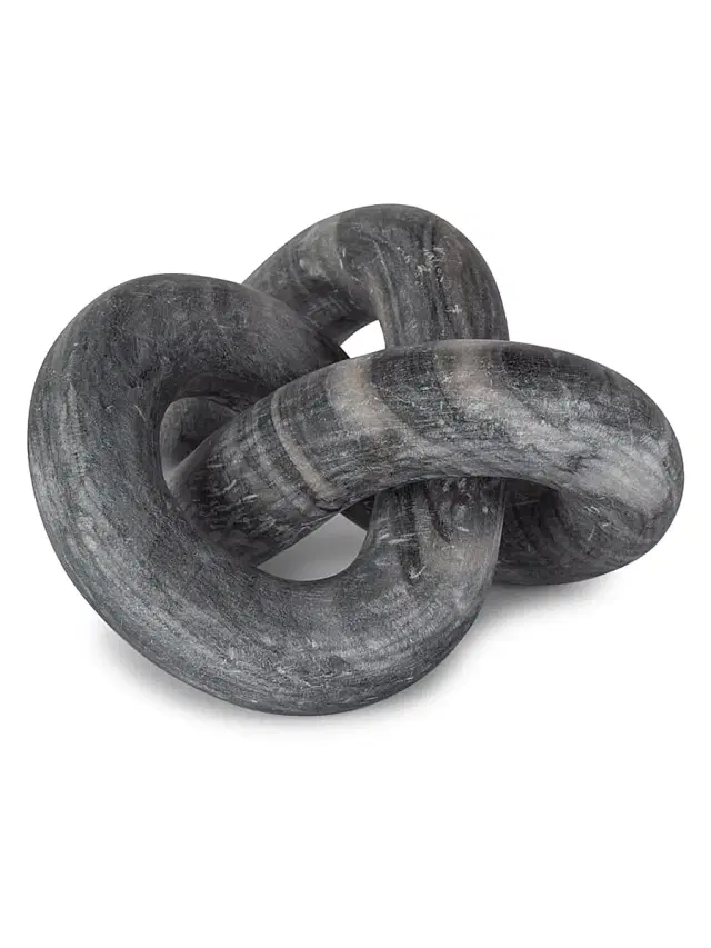 La Modern Cassius Marble Sculpture - Black