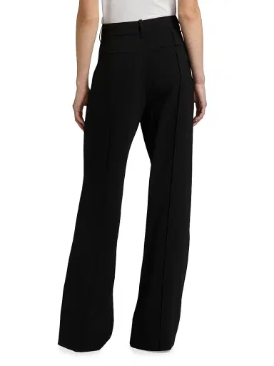 Proenza Schouler Women's Weyes Crêpe Straight-Leg Pants - Black - Size 14 | Thumbnail 5 Proenza Schouler Women's Weyes Crêpe Straight-Leg Pants - Black - Size 14 | Thumbnail 5