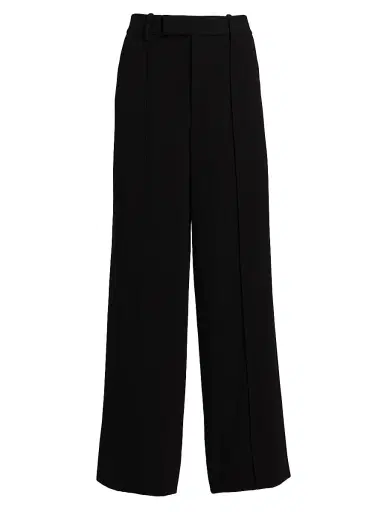Proenza Schouler Women's Weyes Crêpe Straight-Leg Pants - Black - Size 14 | Thumbnail 1 Proenza Schouler Women's Weyes Crêpe Straight-Leg Pants - Black - Size 14 | Thumbnail 1