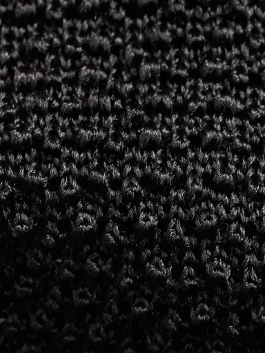 Polo Ralph Lauren Men's Silk Knit Tie - Black | Thumbnail 6