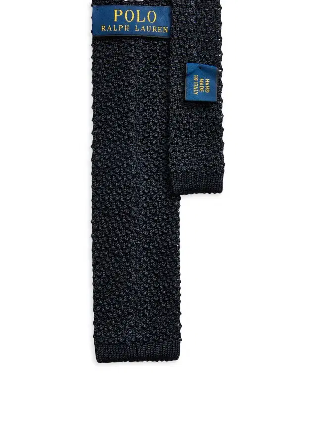 Polo Ralph Lauren Men's Silk Knit Tie - Black
