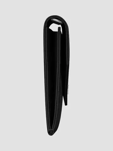 Saint Laurent Women's Cassandre Matelasse Flap Pouch in Quilted Grain De Poudre Embossed Leather - Nero | Thumbnail 5 Saint Laurent Women's Cassandre Matelasse Flap Pouch in Quilted Grain De Poudre Embossed Leather - Nero | Thumbnail 5