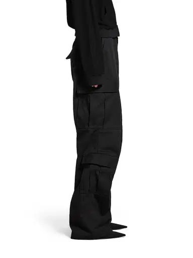Balenciaga Women's Cargo Regular Fit Pants - Black - Size Medium | Thumbnail 3 Balenciaga Women's Cargo Regular Fit Pants - Black - Size Medium | Thumbnail 3