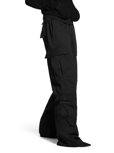 Balenciaga Women's Cargo Regular Fit Pants - Black - Size Medium | Thumbnail 4 Balenciaga Women's Cargo Regular Fit Pants - Black - Size Medium | Thumbnail 4
