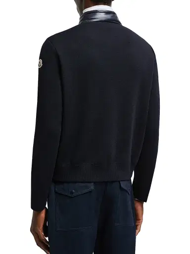 Moncler Men's Down-Filled Wool Cardigan - Blue - Size XXXXL | Thumbnail 3 Moncler Men's Down-Filled Wool Cardigan - Blue - Size XXXXL | Thumbnail 3