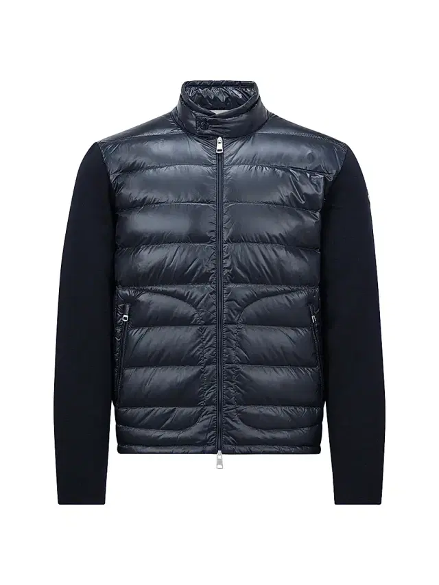 Men's Down-Filled Wool Cardigan - Blue