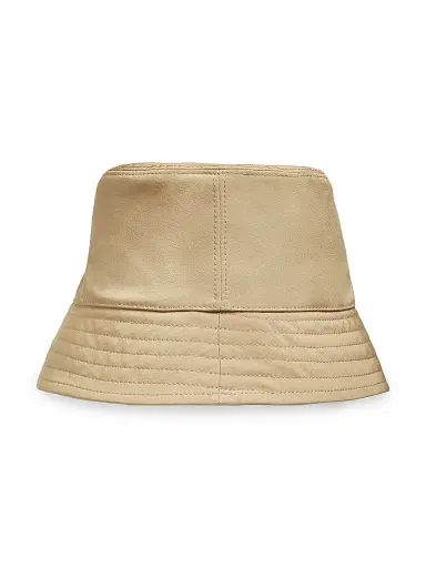 Moncler Women's Hat in Micro Cotton - Beige | Thumbnail 2 Moncler Women's Hat in Micro Cotton - Beige | Thumbnail 2