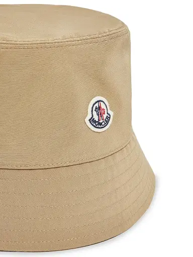 Moncler Women's Hat in Micro Cotton - Beige | Thumbnail 3 Moncler Women's Hat in Micro Cotton - Beige | Thumbnail 3