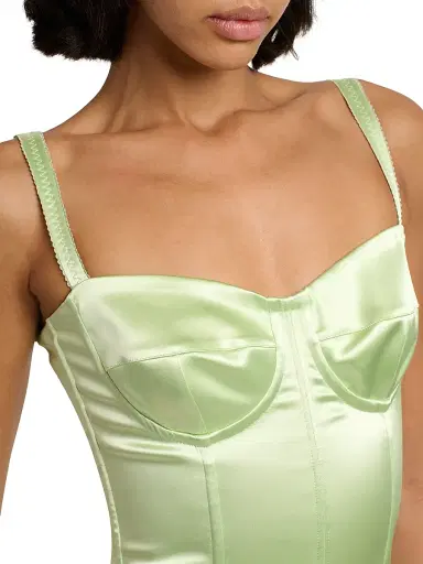 Dolce & Gabbana Women's Satin Corseted Midi-Dress | Thumbnail 6 Dolce & Gabbana Women's Satin Corseted Midi-Dress | Thumbnail 6