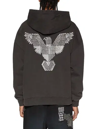 Ksubi Men's Democrazy Eagle Ekcess Hoodie - Black | Thumbnail 3