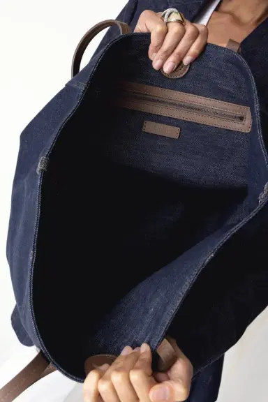 Brunello Cucinelli BC Duo Bag - Denim | Thumbnail 4