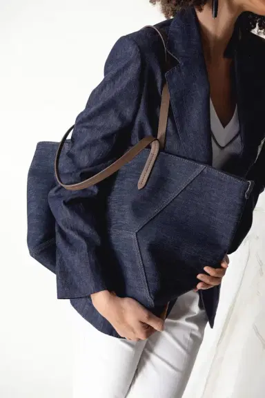 Brunello Cucinelli BC Duo Bag - Denim | Thumbnail 5