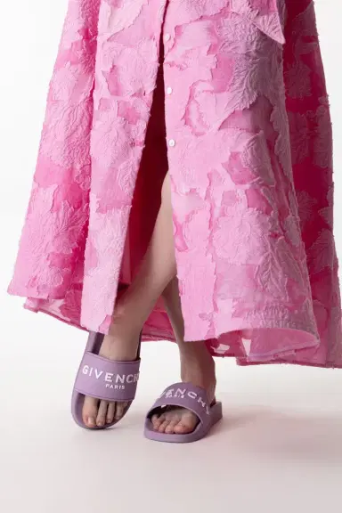Givenchy Flat Slides - Orchid Purple | Thumbnail 3