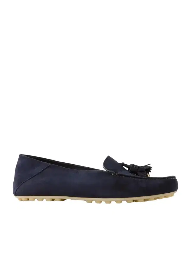 Loro Piana Tasseled Suede Collapsible-heel Loafers
