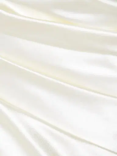 Danielle Frankel Demi Strapless Draped Silk And Wool-blend Satin Bustier Top | Thumbnail 4 Danielle Frankel Demi Strapless Draped Silk And Wool-blend Satin Bustier Top | Thumbnail 4