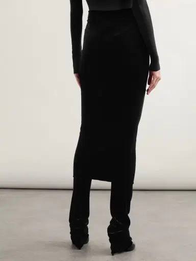 Alaïa Layered Stretch-velvet Straight-leg Pants | Thumbnail 4