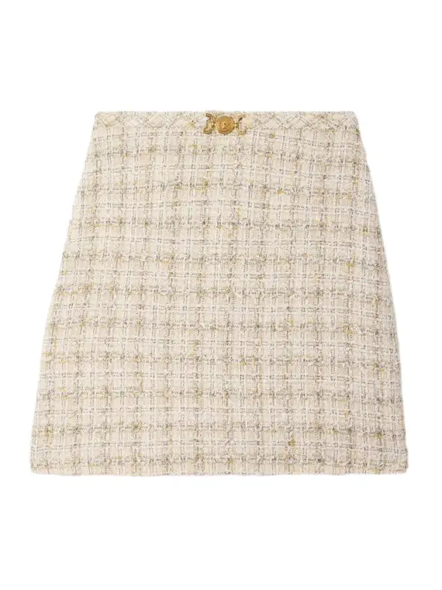 Cotton-blend Tweed Mini Skirt
