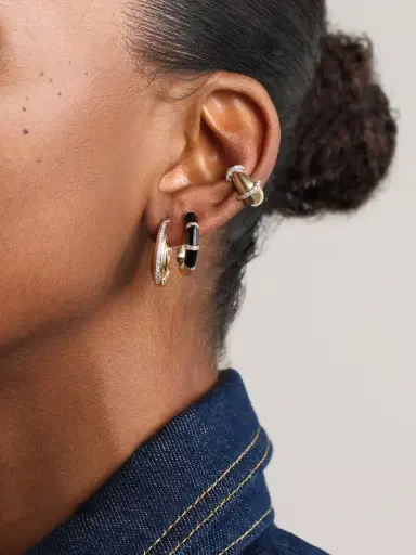L’Atelier Nawbar Diana Big 18-karat Gold, Rhodium-plated And Diamond Earrings | Thumbnail 4 L’Atelier Nawbar Diana Big 18-karat Gold, Rhodium-plated And Diamond Earrings | Thumbnail 4