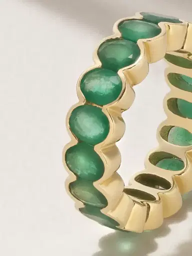 KOLOURS JEWELRY 14-karat Gold Emerald Ring | Thumbnail 3 KOLOURS JEWELRY 14-karat Gold Emerald Ring | Thumbnail 3