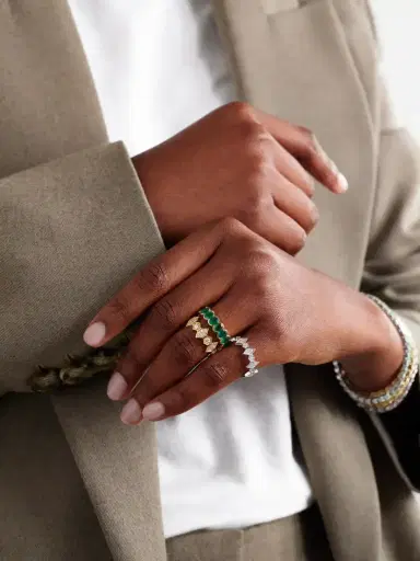 KOLOURS JEWELRY 14-karat Gold Emerald Ring | Thumbnail 4 KOLOURS JEWELRY 14-karat Gold Emerald Ring | Thumbnail 4