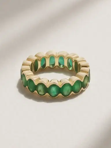 KOLOURS JEWELRY 14-karat Gold Emerald Ring | Thumbnail 1 KOLOURS JEWELRY 14-karat Gold Emerald Ring | Thumbnail 1