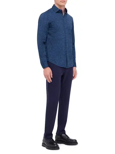 Bugatchi Men's Ooohcotton James Button-Front Shirt - Navy - Size XXXL | Thumbnail 2 Bugatchi Men's Ooohcotton James Button-Front Shirt - Navy - Size XXXL | Thumbnail 2
