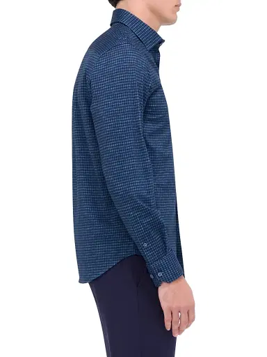 Bugatchi Men's Ooohcotton James Button-Front Shirt - Navy - Size XXXL | Thumbnail 4 Bugatchi Men's Ooohcotton James Button-Front Shirt - Navy - Size XXXL | Thumbnail 4