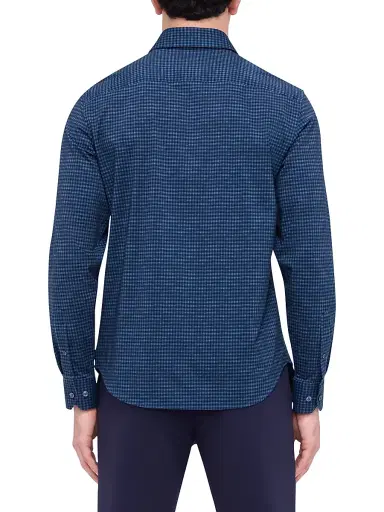 Bugatchi Men's Ooohcotton James Button-Front Shirt - Navy - Size XXXL | Thumbnail 5 Bugatchi Men's Ooohcotton James Button-Front Shirt - Navy - Size XXXL | Thumbnail 5