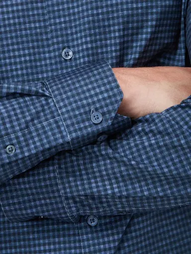 Bugatchi Men's Ooohcotton James Button-Front Shirt - Navy - Size XXXL | Thumbnail 7 Bugatchi Men's Ooohcotton James Button-Front Shirt - Navy - Size XXXL | Thumbnail 7