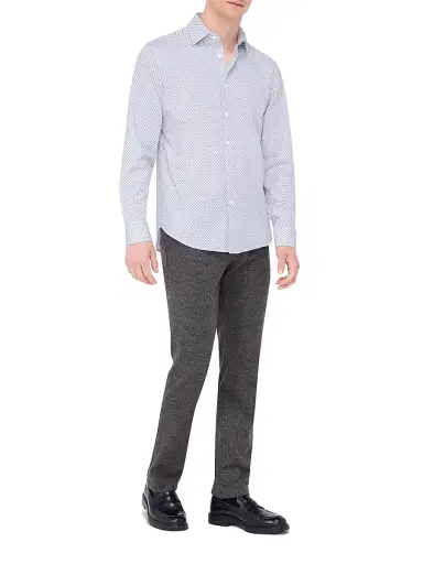 Bugatchi Men's Ooohcotton James Button-Front Shirt - White | Thumbnail 2 Bugatchi Men's Ooohcotton James Button-Front Shirt - White | Thumbnail 2
