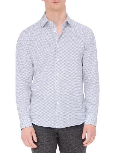 Bugatchi Men's Ooohcotton James Button-Front Shirt - White | Thumbnail 3 Bugatchi Men's Ooohcotton James Button-Front Shirt - White | Thumbnail 3