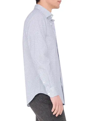 Bugatchi Men's Ooohcotton James Button-Front Shirt - White | Thumbnail 4 Bugatchi Men's Ooohcotton James Button-Front Shirt - White | Thumbnail 4
