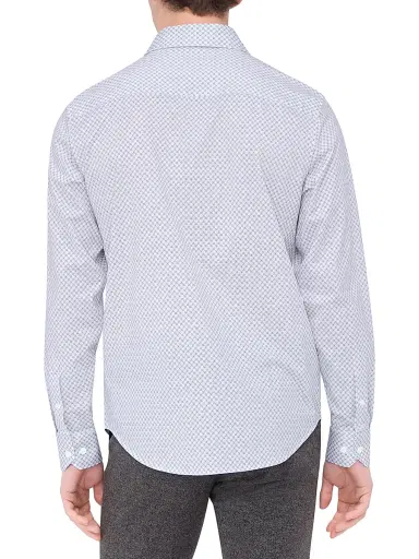 Bugatchi Men's Ooohcotton James Button-Front Shirt - White | Thumbnail 5 Bugatchi Men's Ooohcotton James Button-Front Shirt - White | Thumbnail 5