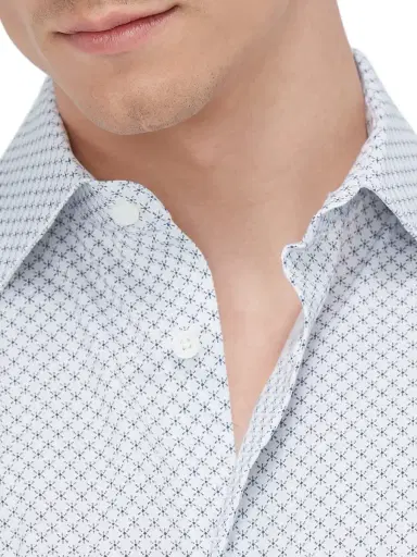 Bugatchi Men's Ooohcotton James Button-Front Shirt - White | Thumbnail 6 Bugatchi Men's Ooohcotton James Button-Front Shirt - White | Thumbnail 6