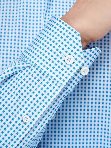 Bugatchi Men's Ooohcotton Devon Button-Front Shirt - Air Blue - Size XXXL | Thumbnail 7