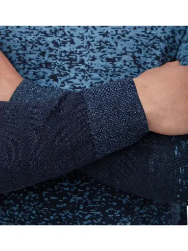 Bugatchi Men's Gradient Wool Crewneck Sweater - Air Blue - Size XXL | Thumbnail 7 Bugatchi Men's Gradient Wool Crewneck Sweater - Air Blue - Size XXL | Thumbnail 7