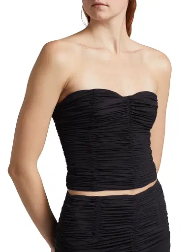 Kiki de Montparnasse Women's Echauffe Ruched Bustier Top | Thumbnail 6