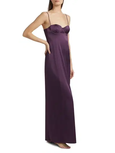 Kiki de Montparnasse Women's Tous Les Jours Silk Maxi Dress - Cassis - Size 8 | Thumbnail 2 Kiki de Montparnasse Women's Tous Les Jours Silk Maxi Dress - Cassis - Size 8 | Thumbnail 2