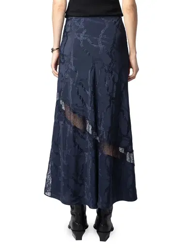 Zadig & Voltaire Women's Jaylal Chaines Lace-Detail Midi-Skirt | Thumbnail 4 Zadig & Voltaire Women's Jaylal Chaines Lace-Detail Midi-Skirt | Thumbnail 4