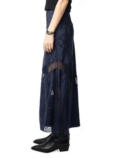 Zadig & Voltaire Women's Jaylal Chaines Lace-Detail Midi-Skirt | Thumbnail 5 Zadig & Voltaire Women's Jaylal Chaines Lace-Detail Midi-Skirt | Thumbnail 5