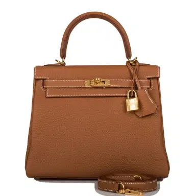 HERMÈS Hermes Kelly Retourne 25 Gold Togo Gold Hardware | Thumbnail 1 HERMÈS Hermes Kelly Retourne 25 Gold Togo Gold Hardware | Thumbnail 1