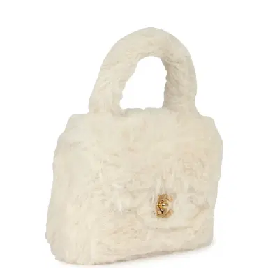 Chanel Vintage Chanel Micro Kelly Child White Rabbit Fur Gold Hardware | Thumbnail 2 Chanel Vintage Chanel Micro Kelly Child White Rabbit Fur Gold Hardware | Thumbnail 2