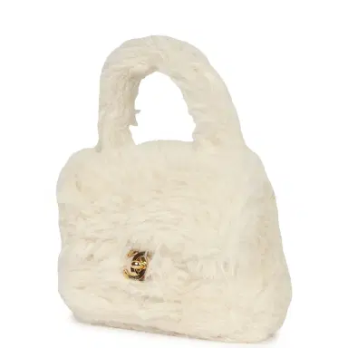 Chanel Vintage Chanel Micro Kelly Child White Rabbit Fur Gold Hardware | Thumbnail 5 Chanel Vintage Chanel Micro Kelly Child White Rabbit Fur Gold Hardware | Thumbnail 5