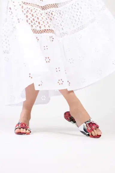 Dolce & Gabbana Beachwear Sliders - Rosa Rossa | Thumbnail 2